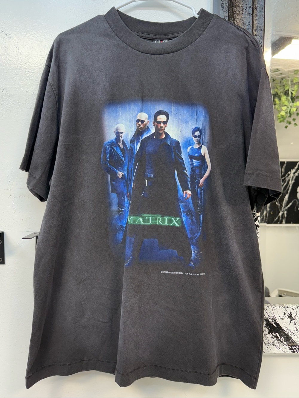 The Matrix Movie Poster Crewneck T-Shirt - Black